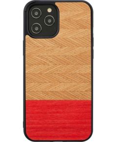 MAN&WOOD case for iPhone 12 Pro Max herringbone azalea black