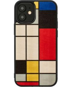 MAN&WOOD case for iPhone 12 mini mondrian wood black