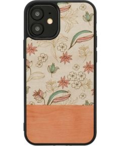 MAN&WOOD case for iPhone 12 mini pink flower black