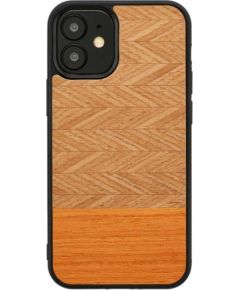 MAN&WOOD case for iPhone 12 mini herringbone arancia black