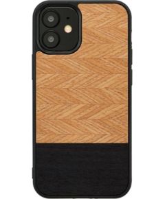 MAN&WOOD case for iPhone 12 mini herringbone nero black