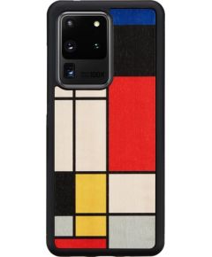 MAN&WOOD case for Galaxy S20 Ultra mondrian wood black