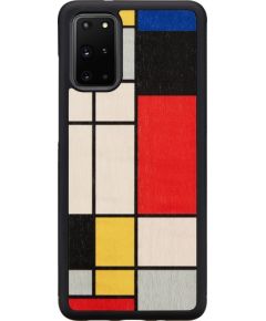 MAN&WOOD case for Galaxy S20+ mondrian wood black