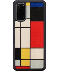 MAN&WOOD case for Galaxy S20 mondrian wood black