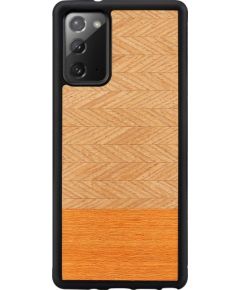 MAN&WOOD case for Galaxy Note 20 herringbone arancia black