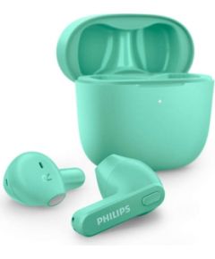 PHILIPS in-ear true bezvadu austiņas ar portatīvo uzlādes ietvaru, zaļas - TAT2236GR/00