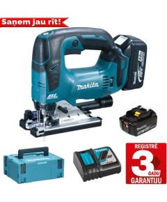 DJV182RTJ Akumulatora figūrzāģis, 18 V 2x5,0Ah Li-on, LED Makita