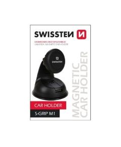 Swissten S-GRIP M1 Premium Universāls Turētājs logam ar Magnētu un 360 Rotāciju Melns