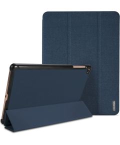 Dux Ducis Domo Magnet Case Grāmatveida Maks Planšetdatoram Samsung T500 / T505 Galaxy Tab A7 10.4" Zils