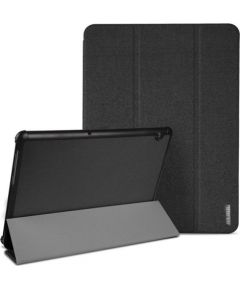 Dux Ducis Domo Magnet Case Grāmatveida Maks Planšetdatoram Samsung T500 / T505 Galaxy Tab A7 10.4" Melns