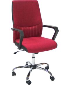 Рабочий стул ANGELO 58x59x97-105cм, сиденье и спинка: ткань, цвет: красный