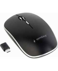 Gembird Silent Wireless Optical Type-C Mouse Black