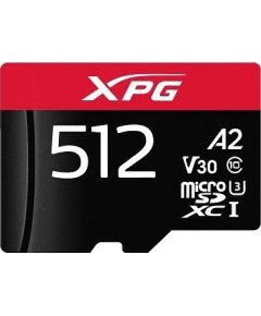 A-data XPG MicroSDXC 256 GB Class 10 UHS-I/U3 A2 V30 (AUSDX512GUI3XPGA2-R)