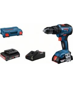 Bosch Cordless impact drill GSB 18V-55, 2x2.0Ah, GAL 18V-20, 0-450 / 0-1.750 min.-1