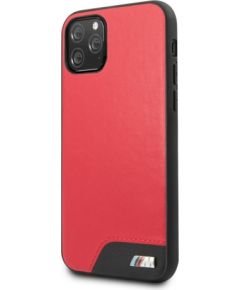 BMW Apple iPhone 11 Pro Hardcase Smooth PU Leather Red