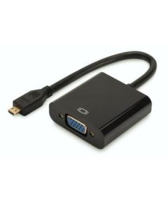 Digitus Audio-Video Adapter microHDMI type D to VGA, FHD, audio 3.5mm MiniJack Adapteri