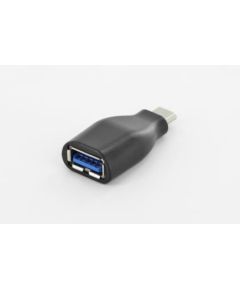 Digitus ASSMANN USB 3.0 SuperSpeed Adapter USB C M (plug)/USB A F (jack) black