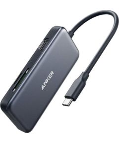 (Ir veikalā) Anker A8334 Premium 5-in-1 USB-C Type-C Hub Adapter