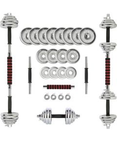 Hanteļu un svara stieņa komplekts HMS STC21 2x10KG