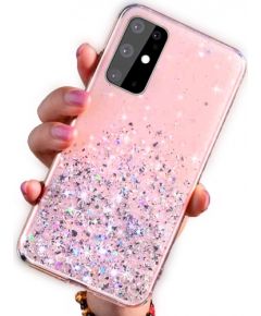 Fusion Glue Glitter Back Case Силиконовый чехол для Apple iPhone 13 Pro Розовый