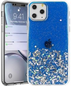 Fusion glue glitter silikona aizsargapvalks Apple iPhone 13 Pro zils