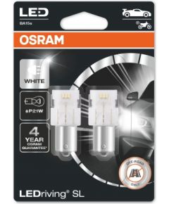 Osram spuldžu komplekts LED P21W White 6000K