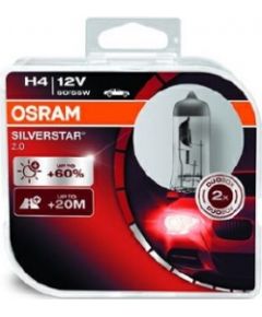 Osram H4 Silverstar spuldžu komplekts 2 gab.