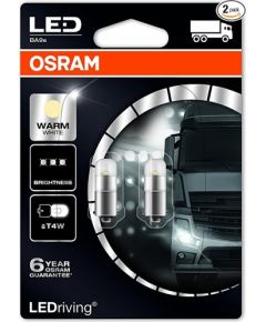 OSRAM spuldžu komplektsT4W 24V Warm White 4000K BLI 2 gab