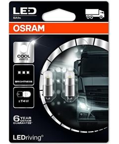 OSRAM spuldžu komplekts T4W 24V Cool White 6000K BLI 2 gab
