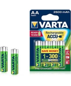 VARTA AA lādējamās baterijas 2600 mAh
