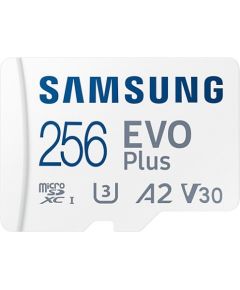 (Ir veikalā) Samsung EVO Plus 256GB MicroSDXC UHS-I Class 10 V30