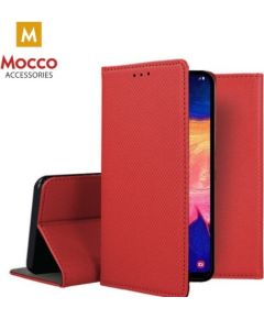 Mocco Smart Magnet Book Case Grāmatveida Maks Telefonam Xiaomi Poco F3 Sarkans