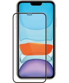 Fusion 5D glass aizsargstikls pilnam ekrānam Apple iPhone 13 / 13 Pro melns