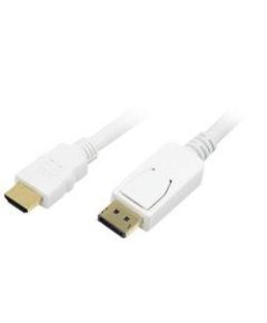 LOGILINK - Display Port to HDMI Cable White 2m
