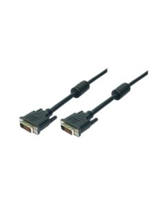 Logilink DVI-D (24+1) - DVI-D (24+1), dual link, 2 ", black, connection cable