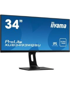 Monitor Iiyama XUB3493WQSU-B1 34'', ADS-IPS, UWQHD, HDMI/DP/USB, speakers