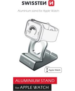 Swissten Алюминиевая подставка для Apple Watch Серебряный