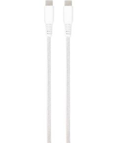 Vivanco cable USB-C - USB-C LongLife Charging 1.5m, white (62398)