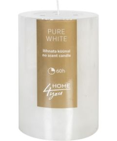 Svece PURE WHITE, D10xH15cm, balts ( bez smaržas)