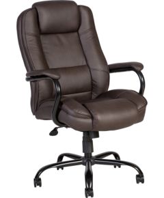 Рабочий стул ELEGANT XXL 79,5x82xH113-120,5см, сиденье и спинка: кожзаменитель, цвет: коричневый