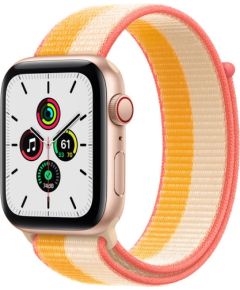 Apple Watch SE GPS + Cellular 44mm Sport Loop, gold/maize/white (MKT23EL/A)