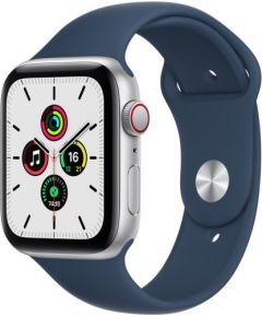 Apple Watch SE GPS 40mm Sport Band, silver/abyss blue