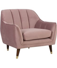 Кресло JOANNA 84x83xH80,5см, пурпурно-розовый бархат