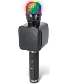 Maxlife MX-400 Bluetooth 4.0 Микрофон Караоке с Колонкой / 3W / Aux / RGB LED / USB / MicroSD / Черный