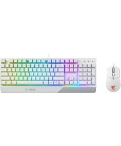 KEYBOARD +MOUSE/VIGOR GK30 COMBO WHITE US MSI