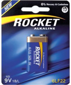 Rocket 6LR22-1BB (9V) Blistera iepakojumā 1gb