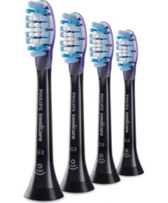 Philips Sonicare HX9054/33 G3 Premium Gum Care Standard zobu birstes uzgalis (4gab) Melns