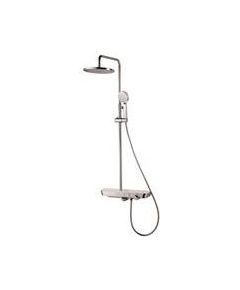 Vannas un dušas sistēma Vento Tivoli ar plauktu un snīpi, balts/hroms  Смесители для душа / Душевые системы