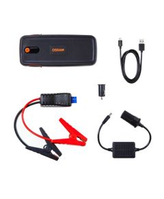 (Ir veikalā) Pārnēsājams Akumulatoru palaidējs / BOOSTER OSRAM BATTERY charge Power Bank OBSL400