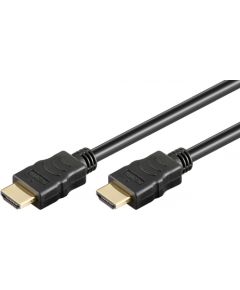 Goobay High Speed HDMI Cable with Ethernet 69122 Black, HDMI to HDMI, 0.5 m